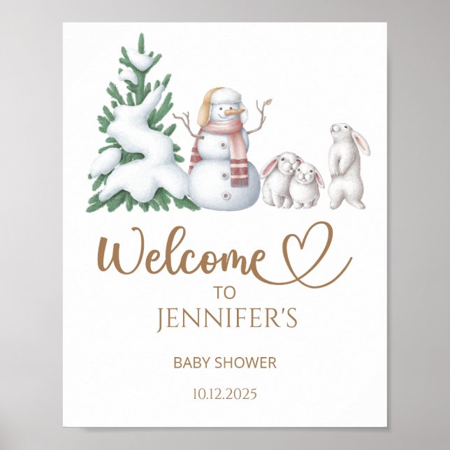Winterbaby-Begrüßungspaket Poster (Vorne)