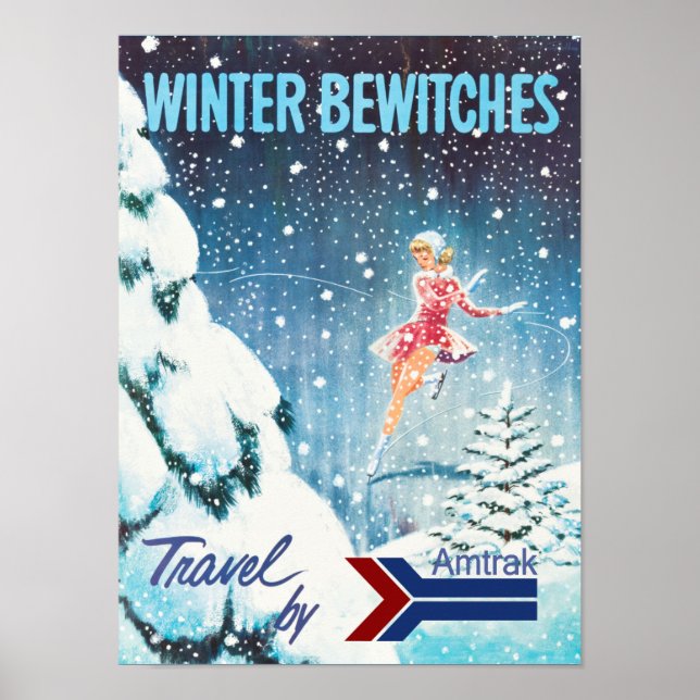 Winterbahn-Reiseplaner Poster (Vorne)