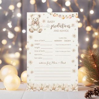 Winterbärenkarte: Vorhersage und Ratschläge