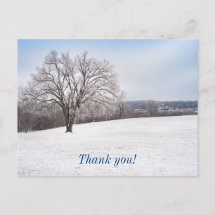 Winterbaum Dankeschön-Karte Postkarte