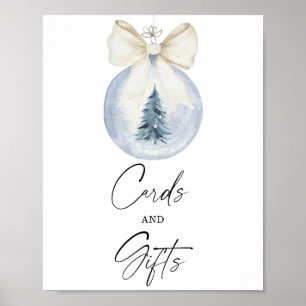 Winterbaum-Dekoration KARTEN UND GESCHENKE Poster