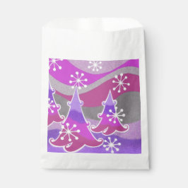 Winterbaum Lila Gefälligkeitstasche Geschenktütchen