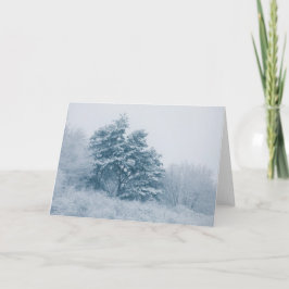 Winterbaum Natur Foto Karte