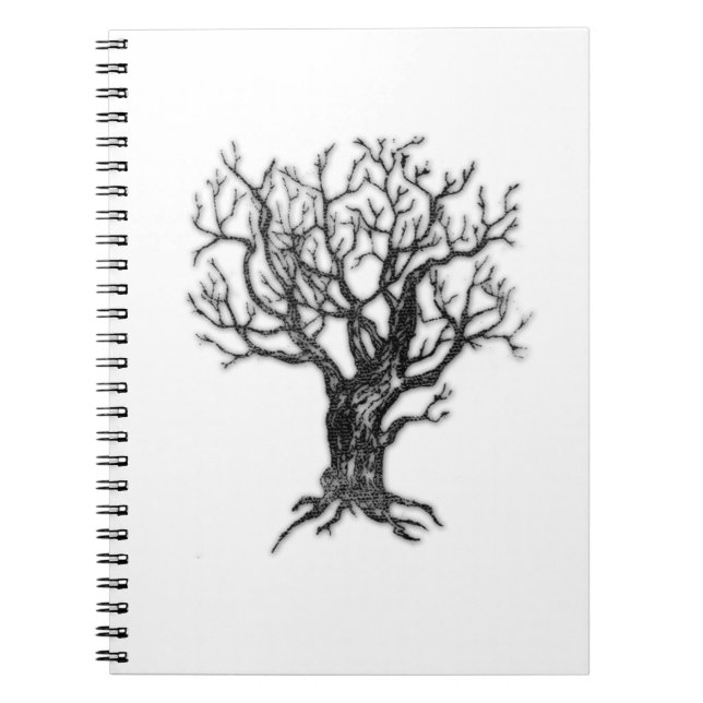 Winterbaum-Notizbuch Notizblock (Vorderseite)