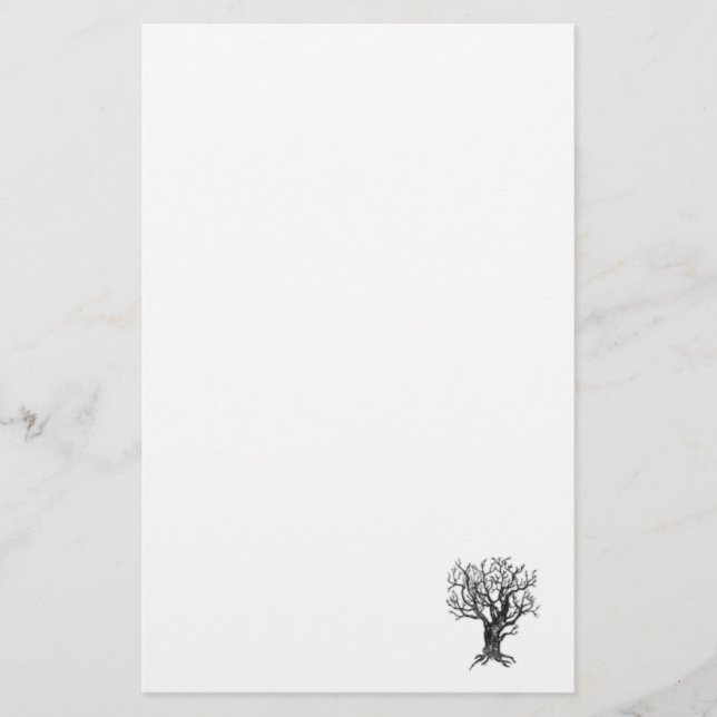 Winterbaum-Papeterie Briefpapier (Vorderseite)
