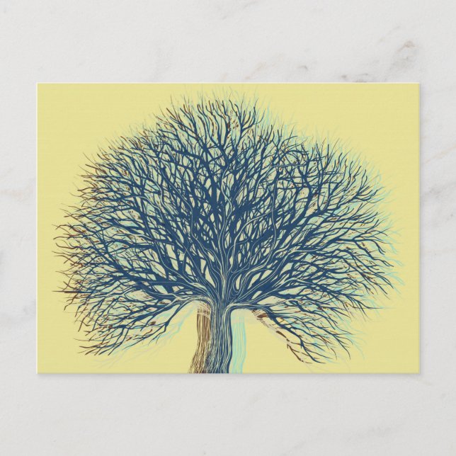 Winterbaum Postkarte (Vorderseite)