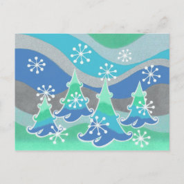 Winterbaum-Postkarte Postkarte