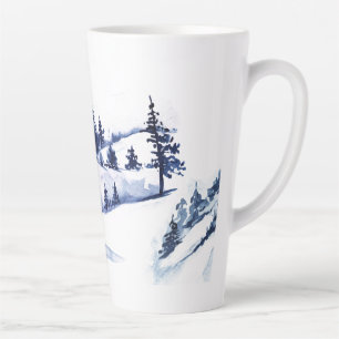 Winterbaum-Rentier im Wald Milchtasse