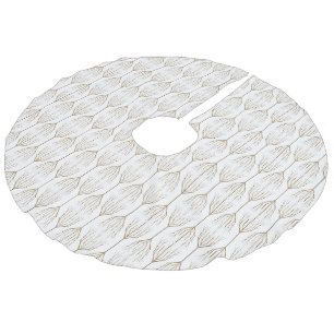 Winterbaum-Rock Leinenimitat Weihnachtsbaumdecke