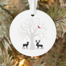 Winterbaum Roter Kardinal Hirsch Weihnachtsschmuck