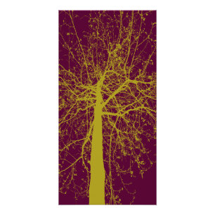 Winterbaum-Silhouette Poster