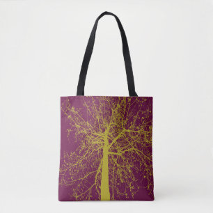 Winterbaum-Silhouette Tasche