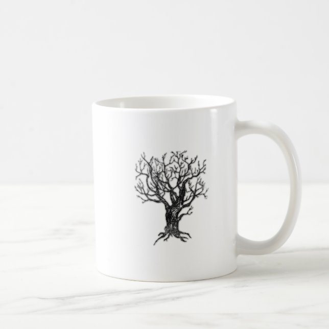 Winterbaum-Tasse Kaffeetasse (Rechts)