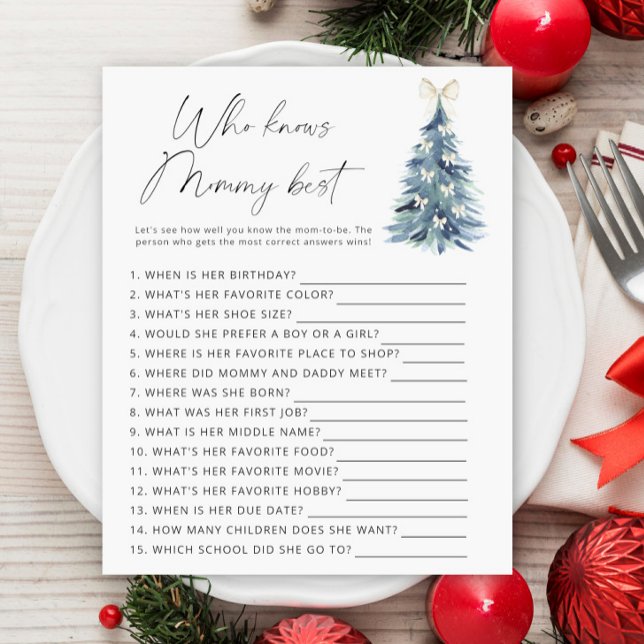 Winterbaum Wer Mami am besten kennt (Von Creator hochgeladen)