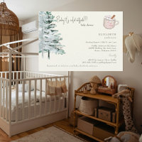 Winterbäume Baby, es ist kalt draußen Babyparty