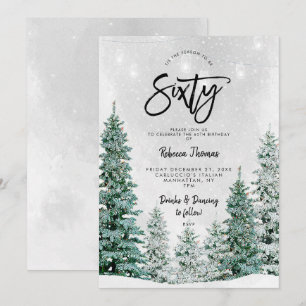 Winterbäume Einladung zum 60. Geburtstag