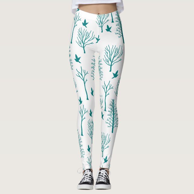Winterbäume Leggings (Vorderseite)