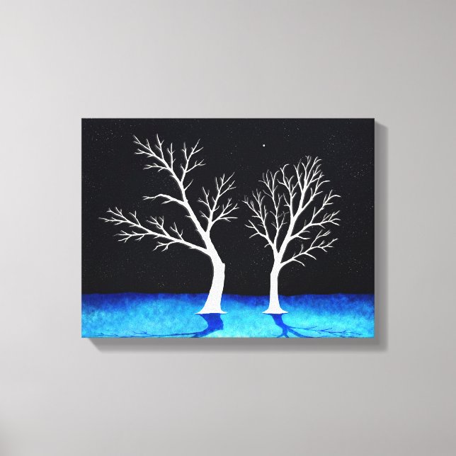 Winterbäume - Leinwand (Vorderseite)
