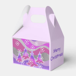 Winterbäume Lila Gutes Frohe Weihnachtsschachtel Geschenkschachtel