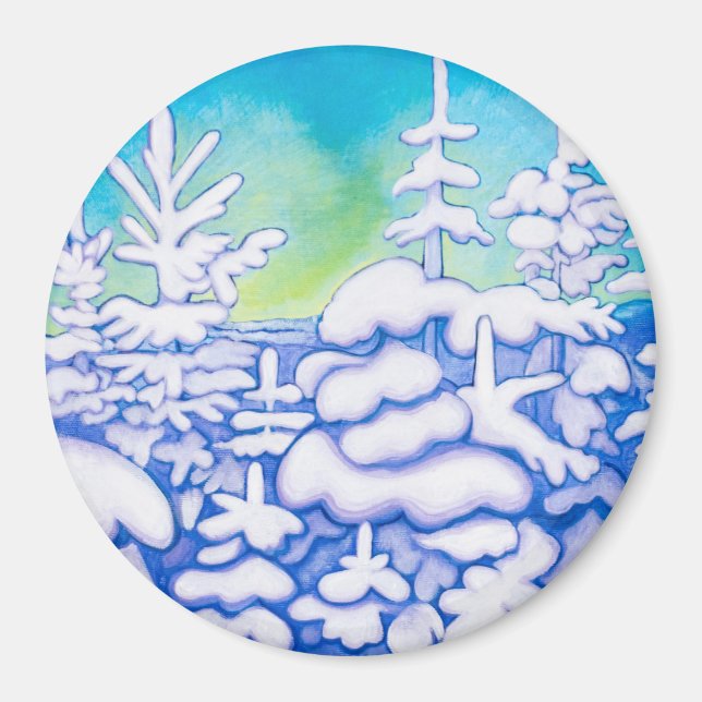 Winterbäume Magnet (Vorne)