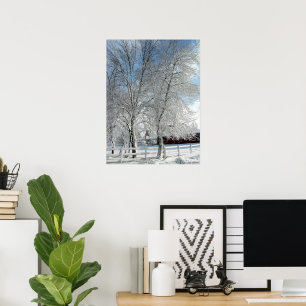 Winterbäume Poster
