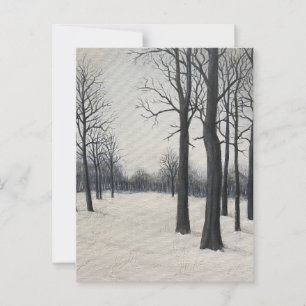 Winterbäume Postkarte