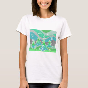 Winterbaumen Grüner T - Shirt