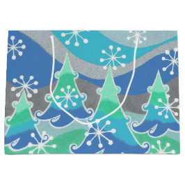 Winterbaumgeschenk-Tasche groß Große Geschenktüte