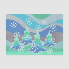 Winterbaumpapier Seidenpapier