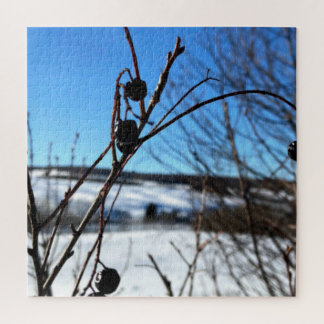 Winterbeeren Landschaft Puzzle