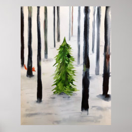 Winterbegegnung Poster