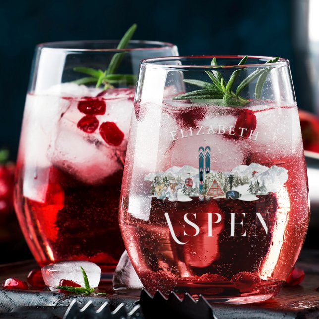 Winterberg | Junggeselinnen-Abschied Ski Weinglas Ohne Stiel (Von Creator hochgeladen)