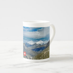 Winterberge in der Schweiz, Reise Prozellantasse