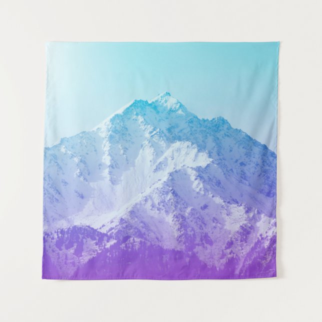 Winterberggipfel, Hipster, Gipfel, Foto, ba Wandteppich (Vorderseite)