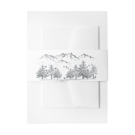 Winterberghochland Rustikale Natur Einladungsbanderole