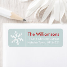 Winterberries Snowflake Coordinated on Icy Blue