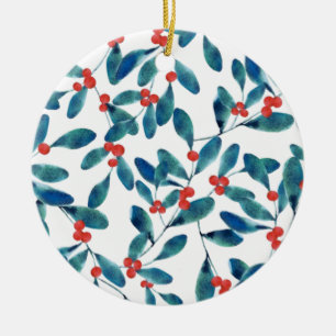 Winterberry (Frost) Keramik Ornament