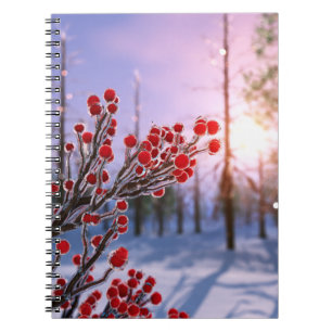 Winterberry im EisNotebook Notizblock