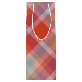Winterberry-Karodeck Geschenktüte Für Weinflaschen