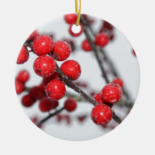 Winterberry Keramik Ornament