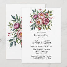 Winterberry Primrose Floral Engagement Party