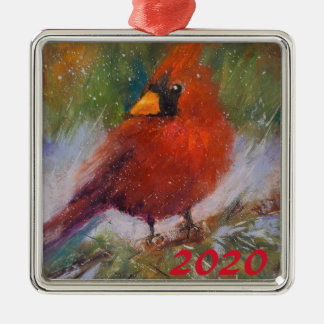 WinterBesucher 3 Keramiken Ornament Aus Metall