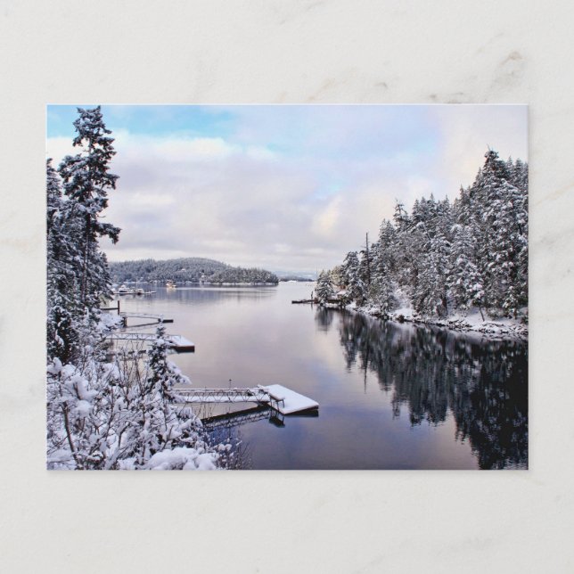 Winterbild Postkarte (Vorderseite)