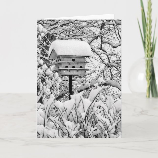 WinterBirdhouse Karte (Vorderseite)