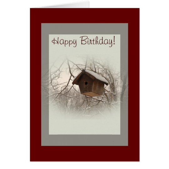 WinterBirdhouse Karte