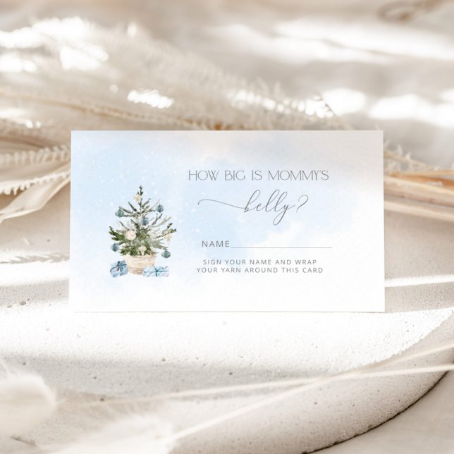 Winterblau wie groß ist der Bauch der Mama Begleitkarte (Von Creator hochgeladen)