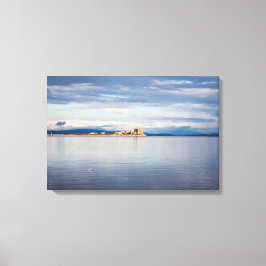 Winterblick Piel Island Morecambe Bay Cumbria Leinwanddruck