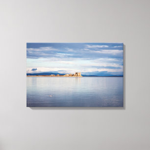 Winterblick Piel Island Morecambe Bay Cumbria Leinwanddruck