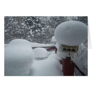 Winterblick von der Terrasse aus
