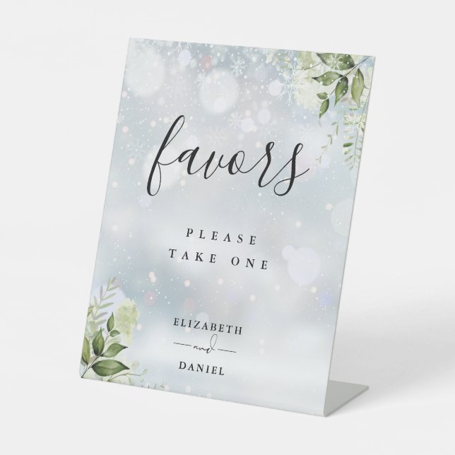 Winterblumengarten Favoritentabelle Sockelschild (Vorderseite)